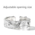 Thai Silver Retro Men's Open Ring Adjustable Men's Simple Ring Old Hammer Ring Podazz.