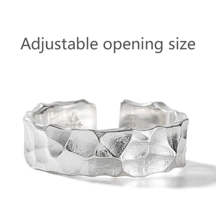 Thai%20Silver%20Retro%20Men's%20Open%20Ring%20Adjustable%20Men's%20Simple%20Ring%20Old%20Hammer%20Ring%20Podazz%20-%20Image%207