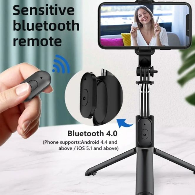 Q07%20Selfie%20Stick%20Foldable%20Mini%20Tripod%20with%20Fill%20Light%20Bluetooth%20Remote%20Shutter%20Retractable%20Rod%20for%20Phone%20(100cm)%20-%20Image%205
