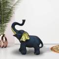 Resin Elephant Figurine Sculpture Fengshui Ornament for Housewarming Gift.