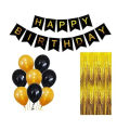 Happy Birthday Balloon Combo Complete Set (Balloons+Banner+Birthday Decoration). 