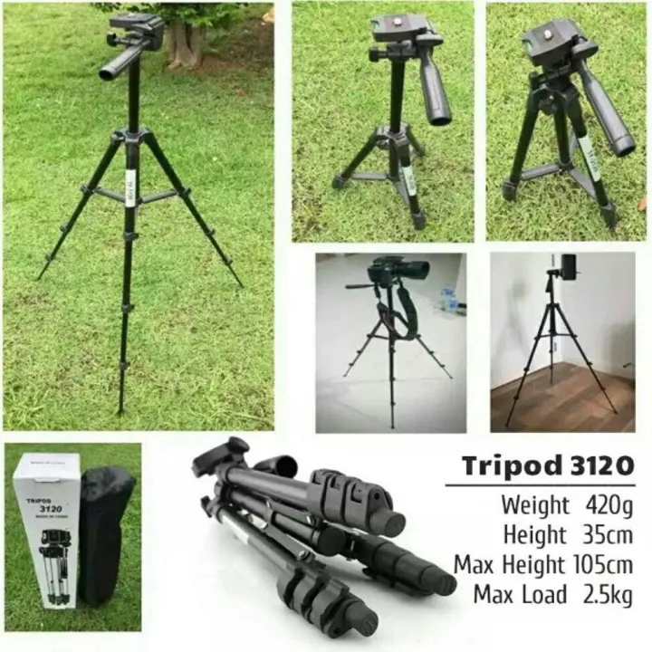 Tripod%203120%20Camera%20Stand%20with%20Phone%20Holder%20Clip%20-%20Black%20-%20Image%205