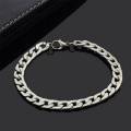Silver Stainless Steel Bracelet for Men.