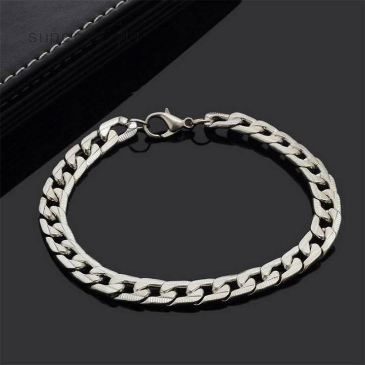 Silver Stainless Steel Bracelet for Men
