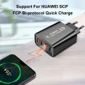 USB Type C Quick Charger 4 Ports QC3.0 4.0 PD Mobile Phone Fast Power Adapter For iPhone iPad Samsung Xiaomi Huawei Wall Charger. 