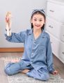 Luxurious Comfort: Kids Pure Silk Charmeuse Pajama Set for boys and girls. 