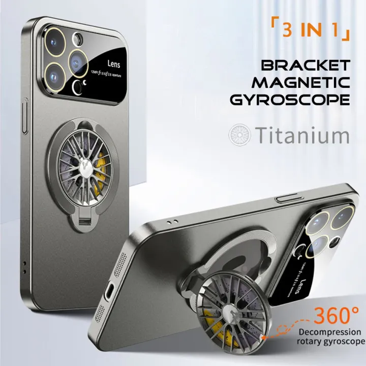 %E3%80%90Buried%20Buzie%E3%80%91Gyroscope%20Magnetic%20Stand%20Phone%20Case%20For%20iPhone%2011%2012%2013%2014%2015%20Pro%20Max%20Plus%20Lens%20Protection%20Frosted%20PC%20Rotatable%20Gyro%20Cover%20Funda%20-%20Image%203