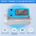 Digital Tuine Water Flow Meter Digital LCD Display Flow Meter with NPT Counter and FNPT Thread Gas Oil Fuel Flowmeter (1 Inch). 