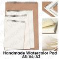 Handmade Watercolor Book, Handmade Paper, Drawing Book (Spiral) For Drawing Painting Size A3 A4 A5 - Notebook.