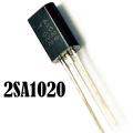 5Pcs- A1020 Transistor 2SA1020 A1020 50V 2A PNP Transistor Low Transistor TO-92 Package 3 Pin Leads PNP Bipolar Transistor .