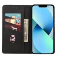 For iPhone 14 Plus Skin Feel Splicing Leather Phone Case. 