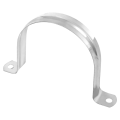 ZOROOM 3Inch Rigid Pipe Strap Clamp,20 Pack Strap-U Bracket Tube Clip,Heavy Duty Stainless Steel Fastener Holder Two Hole Strap. 