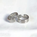 Letter Stray Concert Ring Open Ring For Women Men Fashion Stainless Steel Tail Ring Party Jewelry Gift Accessories.