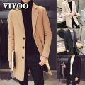 Jacket Men Spring 2022 Wool Men Clothing Casual Business Coat Mens Leisure Overcoat Male Punk Coats Windbreaker Jackets for Men. 