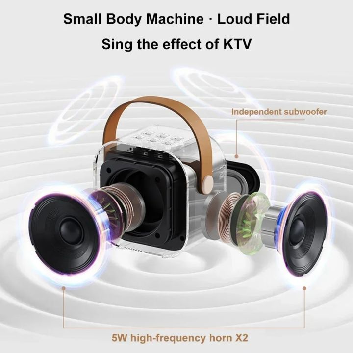 K12%20Karaoke%20Machine%20Portable%205.3%20PA%20Bluetooth%20Speaker%20System%20with%201-2%20Wireless%20Microphones%20Home%20Family%20Singing%20Children's%20Gifts%20-%20Image%205
