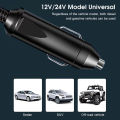 Geepact Car Inverter 200W Peak Power Multifunctional Automotive AC 12V/24V to DC 110V/220V Inverters 2 AC Outlets 3 USB 1 QC3.0 Fast Charging Ports Adapter DC to AC Inverter with Digital Display Ciga-rette Lighter. 