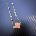 Buccellati V Gold Clover Bracelet Women's European and American Court Style Plated 18K Rose Gold High Version Factory Wholesale.