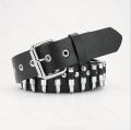 Bullet Studded Belt Punk Rock Gothic Grunge Stylish with Metal Buckle Artificial Bullet. 