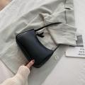 Casual Baguette Bag Women Trendy Fashion All-match One-shoulder Armpit Brand Solid Color Handbag Womens. 