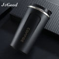 JvGood 510ML Insulated Tumbler Coffee Mug Vacuum Flask Travel Thermal Hot Water 304 Stainless Steel Coffee Cup Leak Proof Car Water Bottle with Lid.