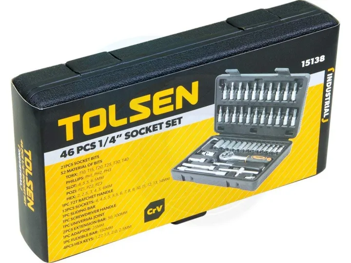 TOLSEN%2046Pcs%20Socket%20Ratchet%20Wrench%20Set%20(1/4"%20Drive)%20Industrial%20Series%20%20Model:%2015138%20-%20Image%206