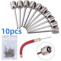 10Pcs Ball Air Needle Stainless Steel Pump Pin Basketball Inflating Pump Needle Football Inflatable Air Valve Adaptors Nozzle Vnce Lncei. 