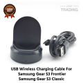 Samsung Gear S3 Frontier S3 Classic Wireless Charging Cable High Quality USB Wireless Charging Dock Bracelet Charger For Samsung Gear S3 Frontier S3 Classic Smart Watch. 