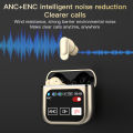 New SE60 color screen touch TWS wireless bluetooth headset ANC active noise reduction long endurance in-ear headphones. 