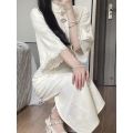 Cheongsam inverted big sleeves, ethnic style inverted girl, autumn 2023, young new Chinese temperament, spring and autumn to improve daily life. 