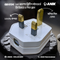 Anik British Standard 3 Pin 13Amp Fused Plug.