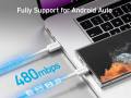 Anker 322 USB-C to USB-C 60W Nylon Braided Cable.