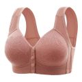 Mother Front Open Buckle Bra Underwear Brassiere Large Size Bra Without Steel Ring Thin Section Vest Type Mom breathable Brassie. 