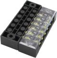 6 Way Double Row Terminal Block TB-1506 600V 15A 6P Double Row 6 Pin Terminal Block Terminal Block Wire Connector TB-1506 6P Double Row Terminal Block 600V 15A.