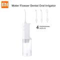 Xiaomi Mijia Oral Irrigator Portable Water Dental Flosser Water Jet Cleaning Tooth Toothpick Mouthpiece Denture Cleaner Teeth Brush 2200Mah Usb Rechargeable 200Ml Water Tank.