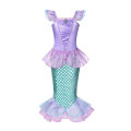 Disney Children Mermaid Tail Swimsuit Girl Beach Clothes Bikini Wreath Bathing Suit Set Swimming Party Cosplay Mermaid Costume. 