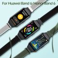 Lightweight Nylon Loop Strap for Huawei Band 6 Watchband Sport Breathable Band for Honor Band 6.