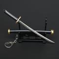 Anime Roronoa Zoro Keychain For Men Katana Cartoon Eight Color Samurai s Key Chains Women Keyrings One Piece Q-053. 