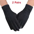2 Pairs White Formal Gloves Men White Cotton Uniform GlovesTuxedo Honor Guard Parade Cosplay Costume Inspection Mitten Gloves. 