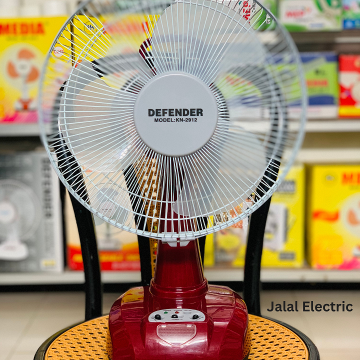 Defender Rechargeable Fan (12") 2912-7.0Ah bettery (High Quality Imported)