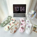 Floor Socks Padded Warm Fuzzy Home Slipper Socks Sleeping Socks Winter Coral Velvet Socks Mid Calf.