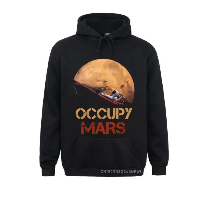 Occupy Mars Sweatshirt Spacex Starman Hoodie Men Elon Musk Falcon Heavy 9 Long Sleeve Novelty Coats Hooded Clothes