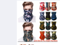 9 in 1 face bandana for bikers - Random. 