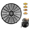 Dishwasher-Safe Air Fryer Grill Pan Heat Resistant Easy-Clean Non-Stick Air Fryer Crisper Plate Compatible Airfryer Accessory. 
