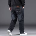 10XL Oversize Black Jeans Men Plus Size 50 Denim Pants Husband Breathable Loose Trousers Men Streetwear Baggy Jeans Casual Pants.