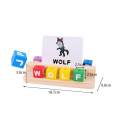 Matching Letters Game Spelling Games Phonetic Reading Blocks Wooden Spelling Games for Ages 2 3 4. 