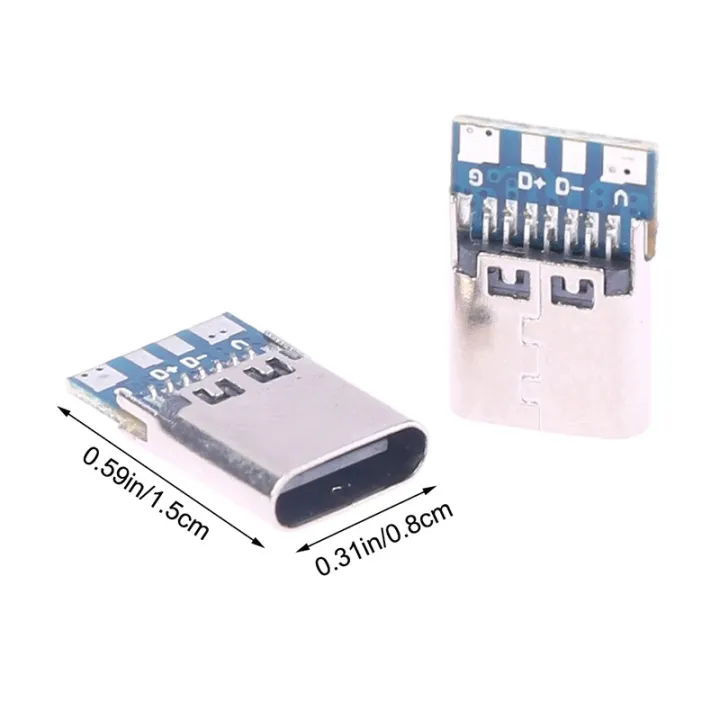 Haby%20Type%20C%20BREAKOUT%20Board%20Connector%2014%20Pin%20Female%20Sockets%20Type-C%20Welding%20Wire%204P%20With%20PCB%20Board%20Female%20Seat%20Charging%20Data%20Line%20Female%20Head%20Type%20C%20Mother%20Seat%20Adapters%20Type%20C%20Connector%20-%20Image%205