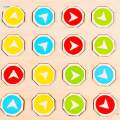 Matching Puzzles Color Direction Puzzle Learning Early Education Montessori Toys for Kids Baby.