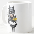 Batman Photo Printed Premium Quality White Ceramic Gift Mug | Batman Mug | Your Favorite Superhero Batman Mug. 