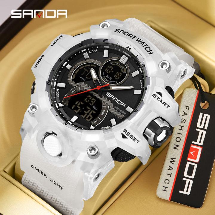 SANDA%206198%20Fashionable%20Cool%20Night%20Light%20Dual%20Screen%20Multi%20functional%20Outdoor%20Sports%20Waterproof%20Men's%20Electronic%20Watch%20-%20Image%207