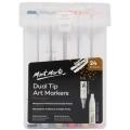 Mont Marte Dual Tip Art Markers in Case Premium 24pc. 